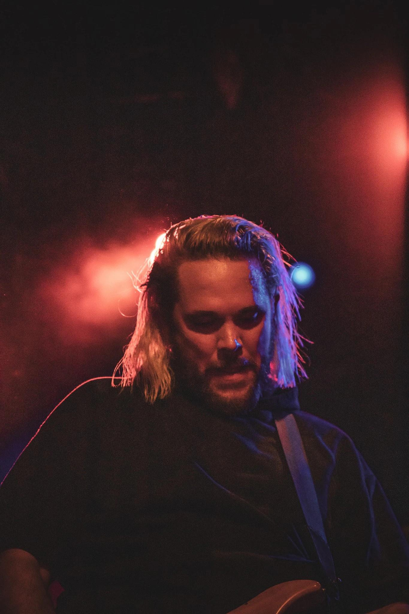 Portrait de musicien pendant un concert